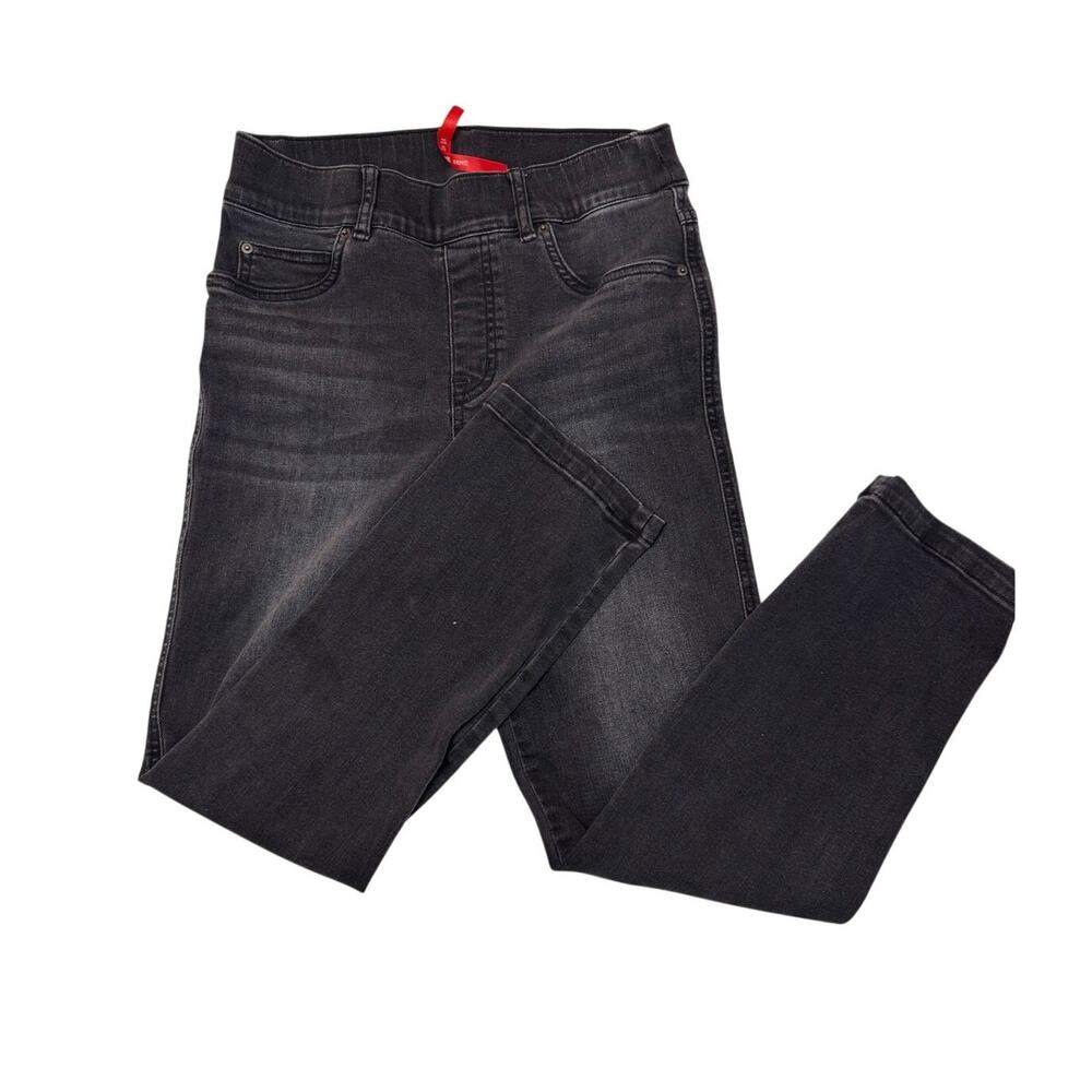 Spanx Petite Black Denim Look Jeggings Size Small S/CH 4P Pull-On Slim Fit Jeans